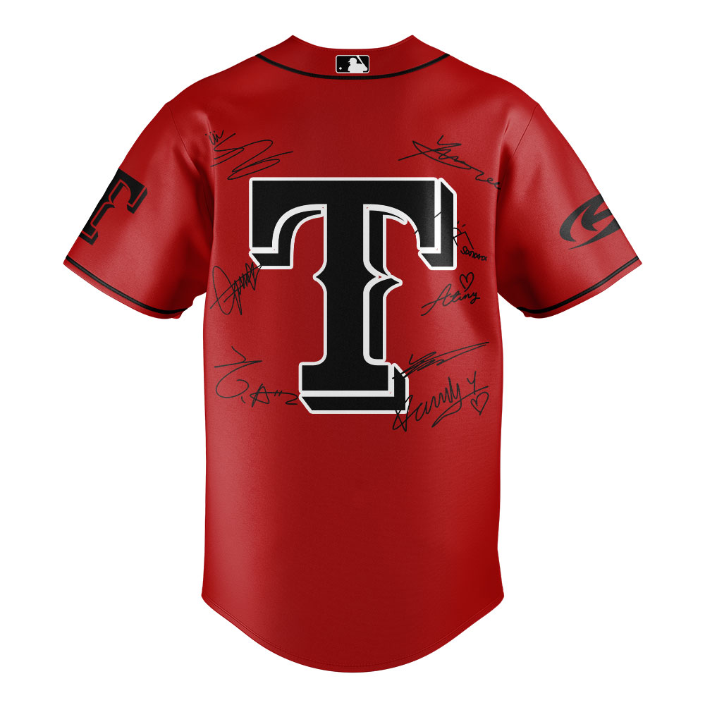 Texas Rangers x Ateez 2025 World Tour In Your Fantasy Red Baseball Jersey Texas Rangers x Ateez 2025 World Tour In Your Fantasy Red Baseball Jersey