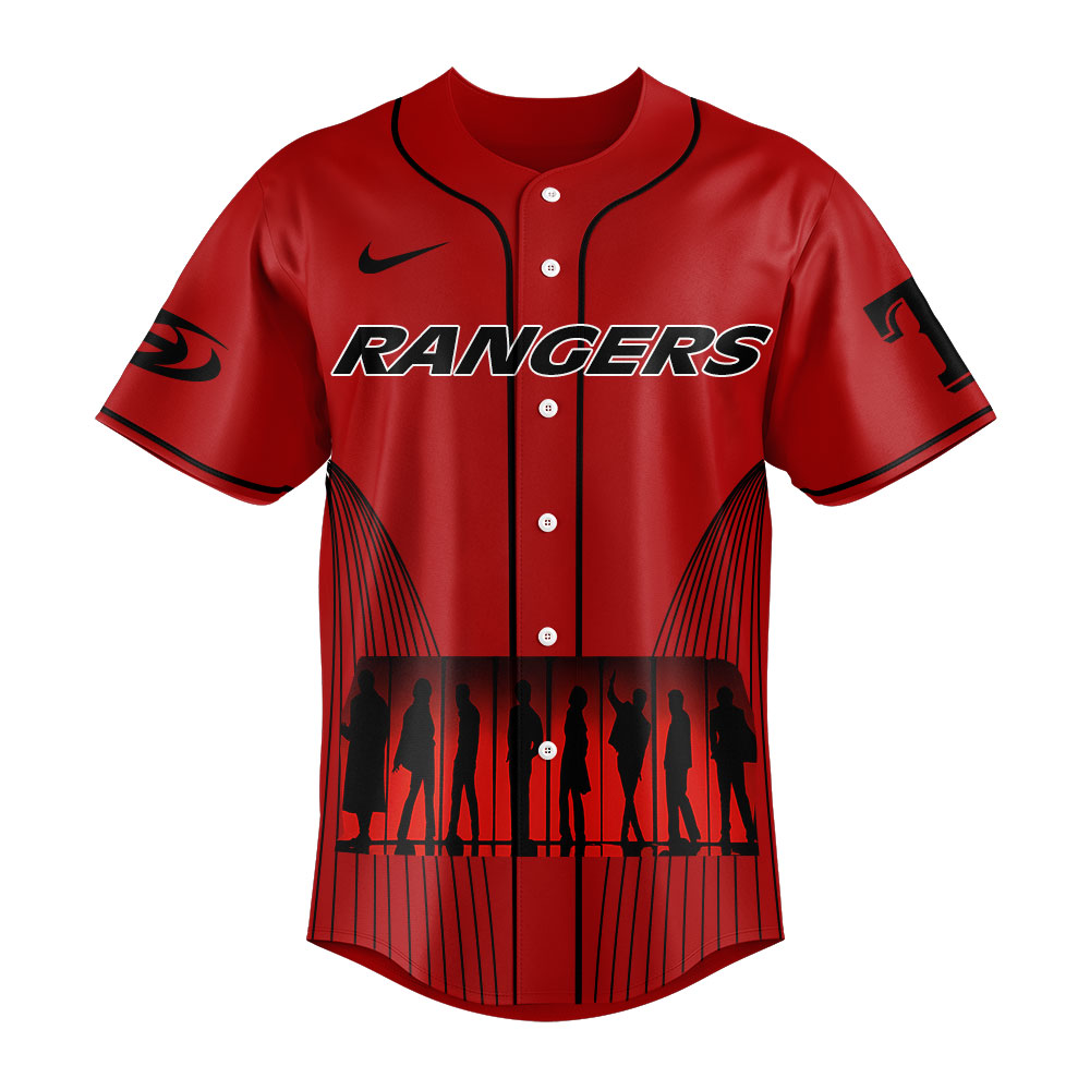 Texas Rangers x Ateez 2025 World Tour In Your Fantasy Red Baseball Jersey Texas Rangers x Ateez 2025 World Tour In Your Fantasy Red Baseball Jersey