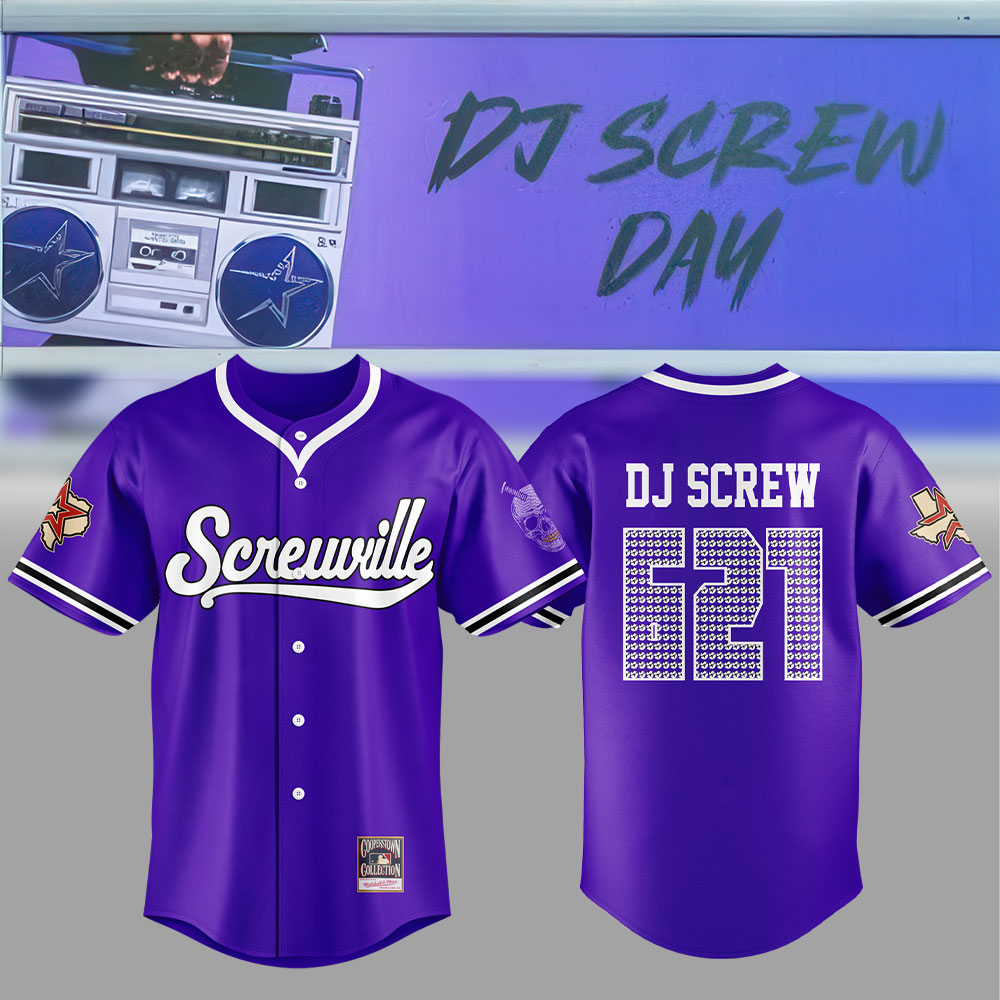 Houston Astros x DJ Screw Day 621 "Screwville" Purple Jersey Houston Astros x DJ Screw Day 621 "Screwville" Purple Jersey