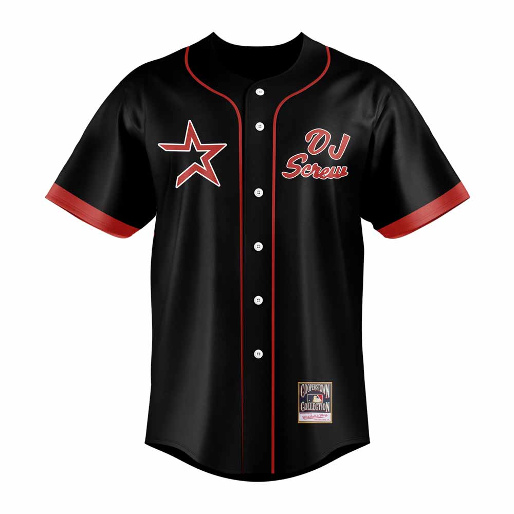 Houston Astros MLB x DJ Screw Baseball Jersey Houston Astros MLB x DJ Screw Baseball Jersey
