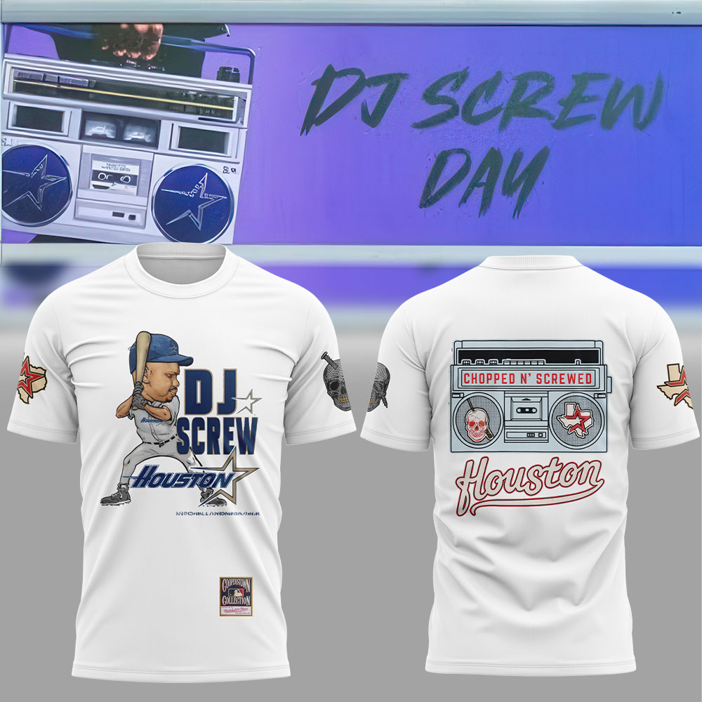 Houston Astros MLB x DJ Screw T-shirt Houston Astros MLB x DJ Screw T-shirt