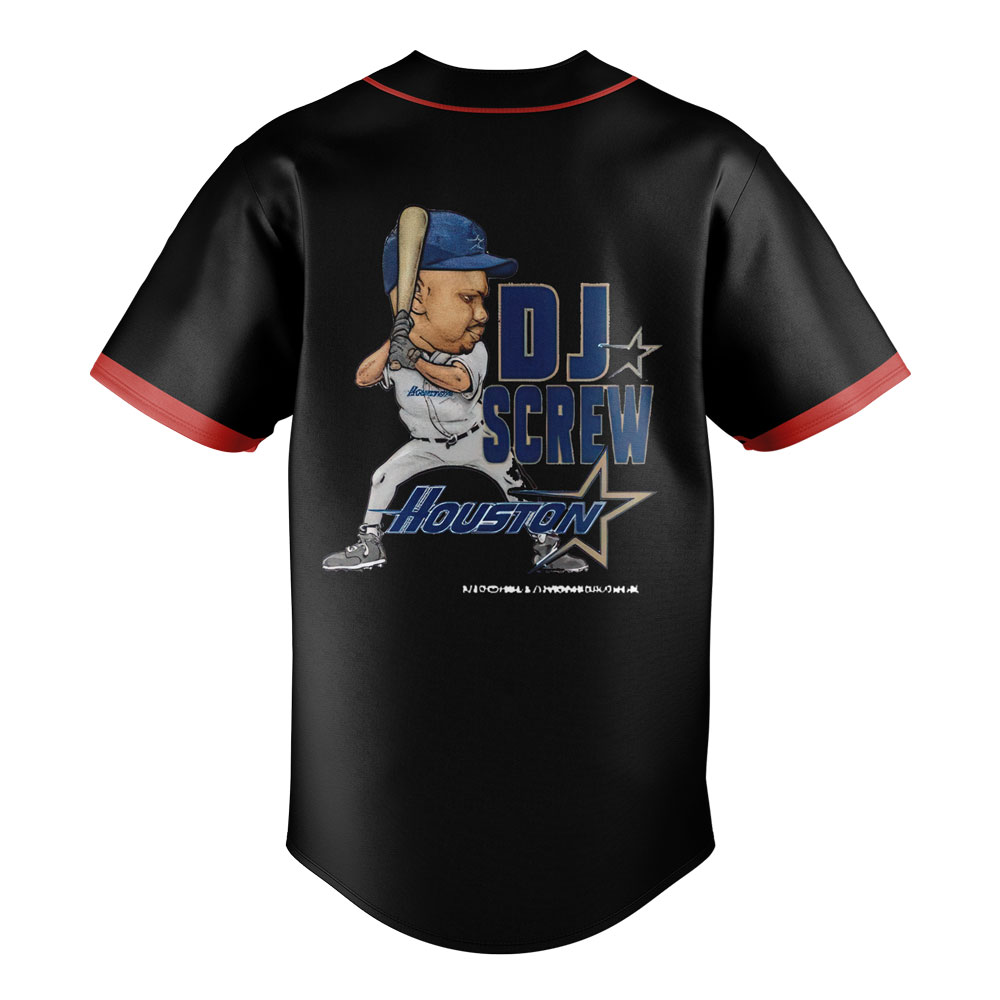 Houston Astros MLB x DJ Screw Baseball Jersey Houston Astros MLB x DJ Screw Baseball Jersey