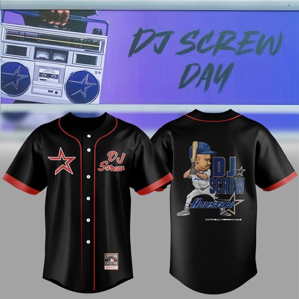 Houston Astros MLB x DJ Screw Baseball Jersey Houston Astros MLB x DJ Screw Baseball Jersey