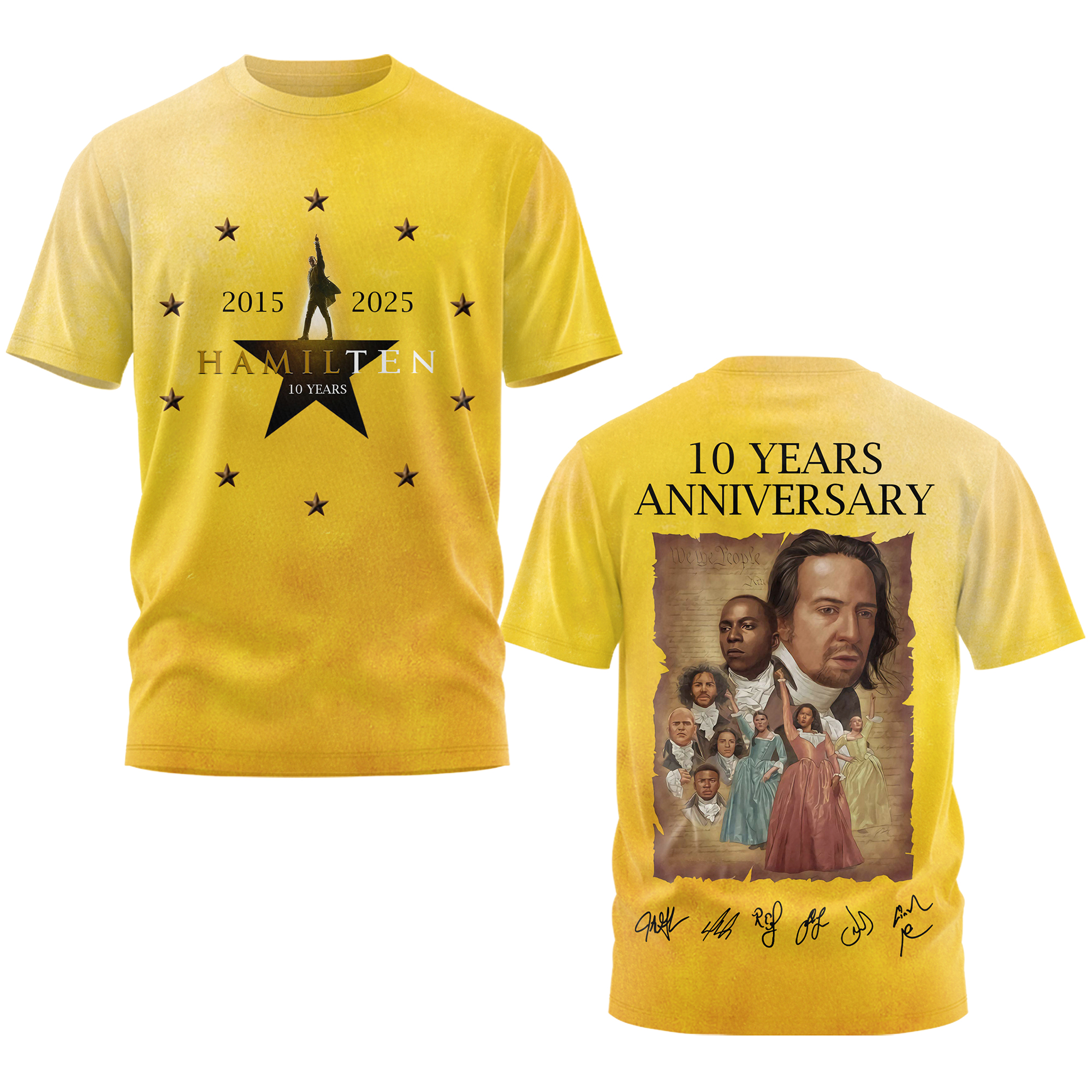 Hamilton 10 Years Anniversary "Rise Up" Special Tee Hamilton 10 Years Anniversary "Rise Up" Special Tee