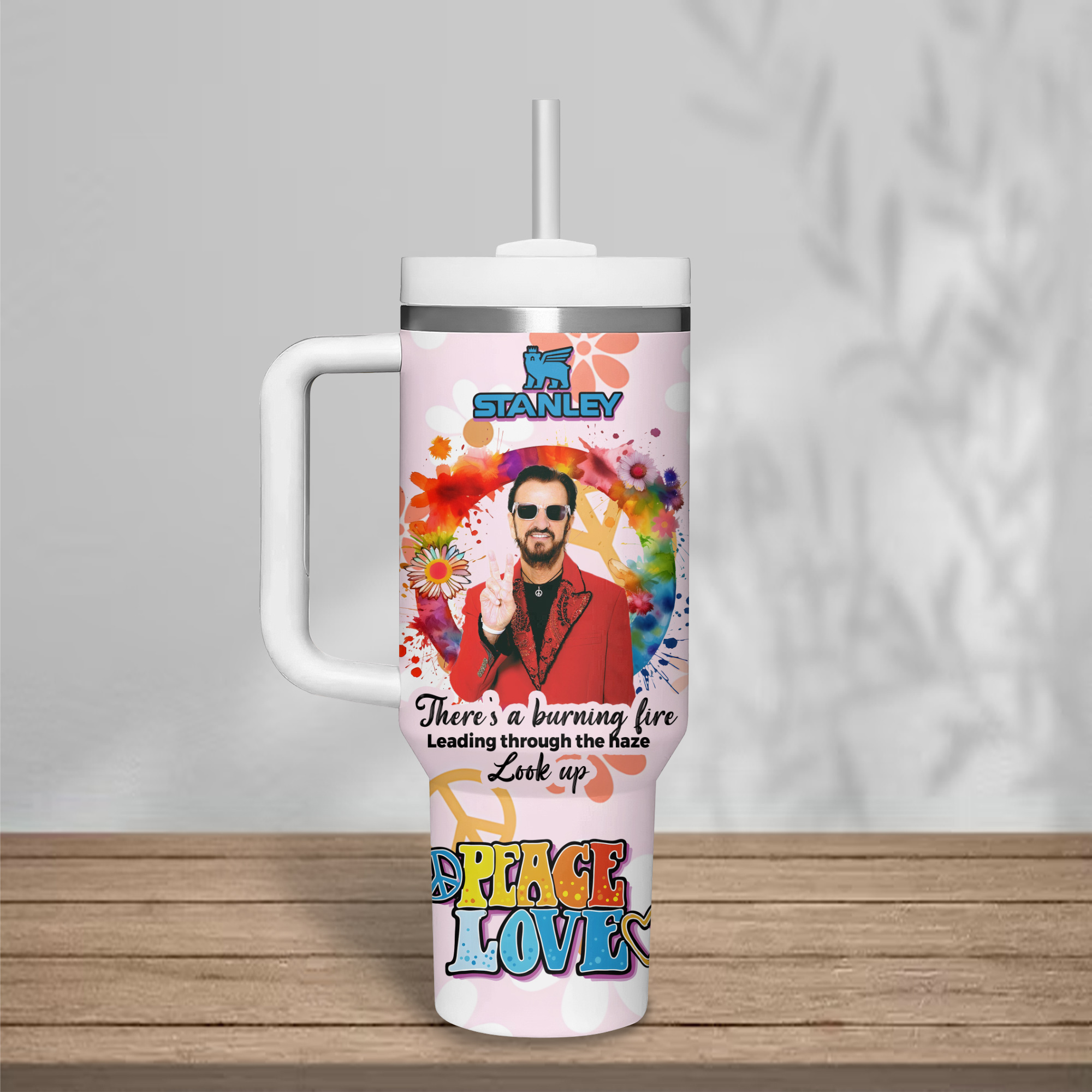 Ringo Starr "PEACE LOVE" 2025 Stanley Tumbler Ringo Starr "PEACE LOVE" 2025 Stanley Tumbler