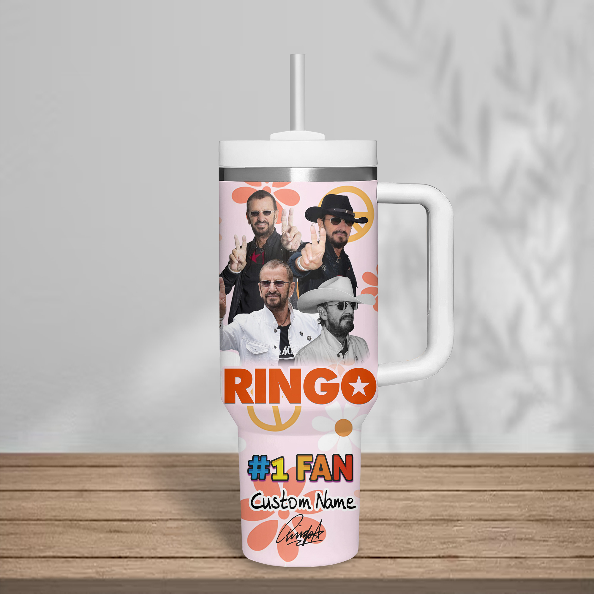 Ringo Starr "PEACE LOVE" 2025 Stanley Tumbler Ringo Starr "PEACE LOVE" 2025 Stanley Tumbler