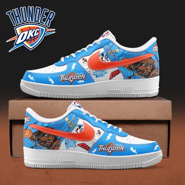 Oklahoma City Thunder 2025 NBA Champions Limited Air Force 1 Sneakers