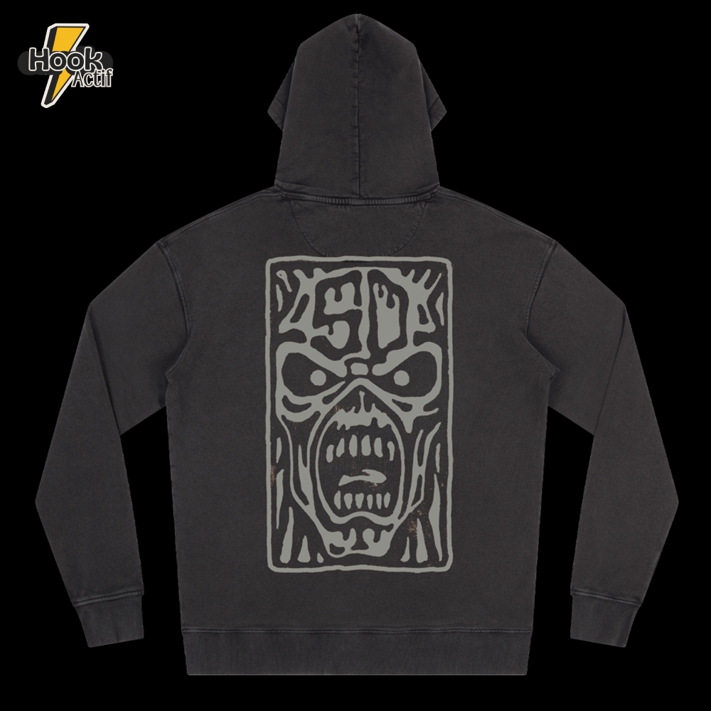 50th Logo Stamp Stonewashed Black Pullover Hoodie 50th Logo Stamp Stonewashed Black Pullover Hoodie