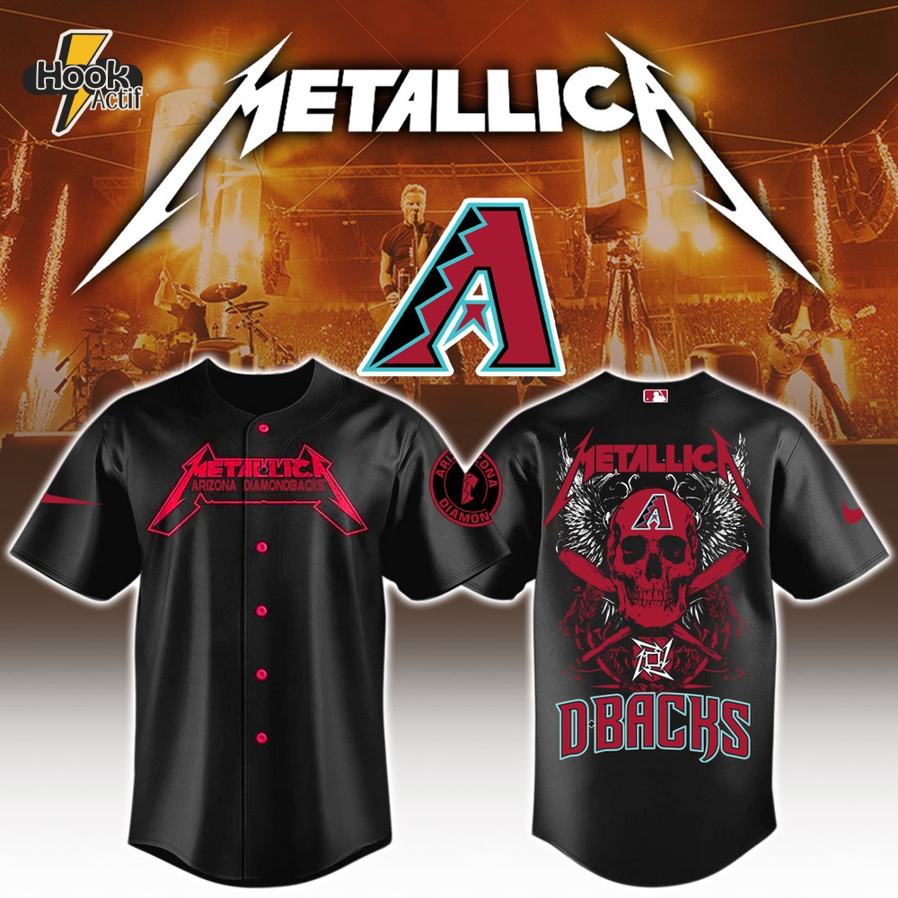 Arizona Diamondbacks MLB x Metallica Jersey Limited Edition Arizona Diamondbacks MLB x Metallica Jersey Limited Edition