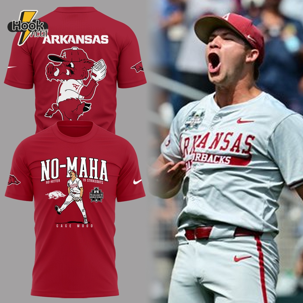 Arkansas Razorbacks No-Maha Limited Edition Red T-shirt Arkansas Razorbacks No-Maha Limited Edition Red T-shirt