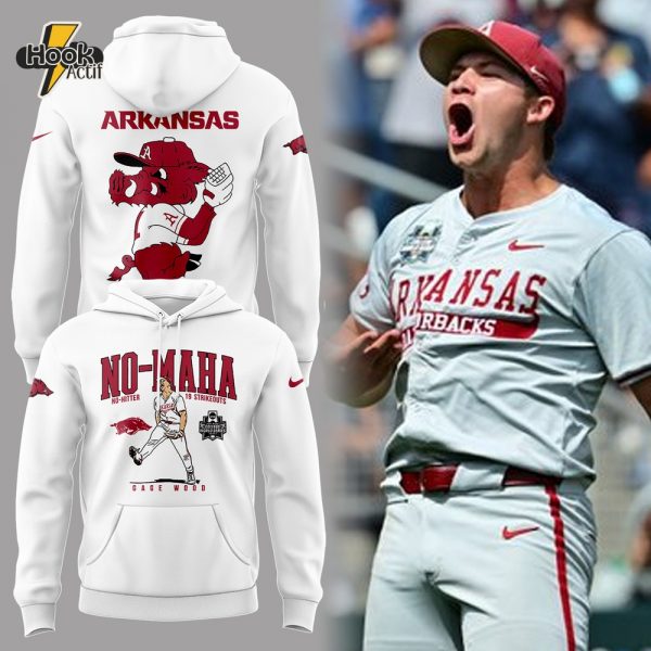 Arkansas Razorbacks No-Maha Limited Edition White Hoodie