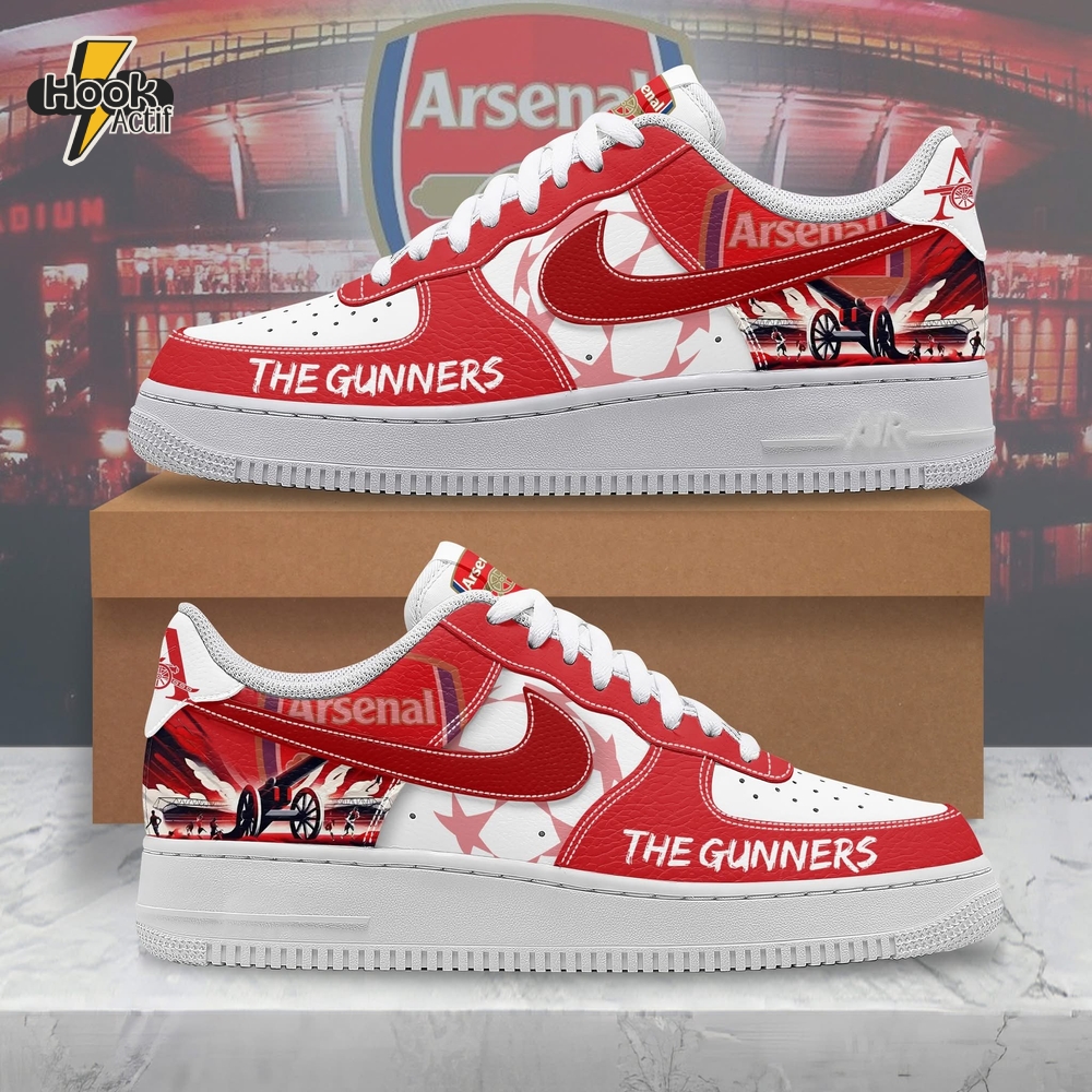 Arsenal EPL The Gunners New 2025 Premium Air Force 1 Sneakers Arsenal EPL The Gunners New 2025 Premium Air Force 1 Sneakers