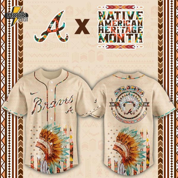 Atlanta Braves MLB Native American Day Jersey 2025