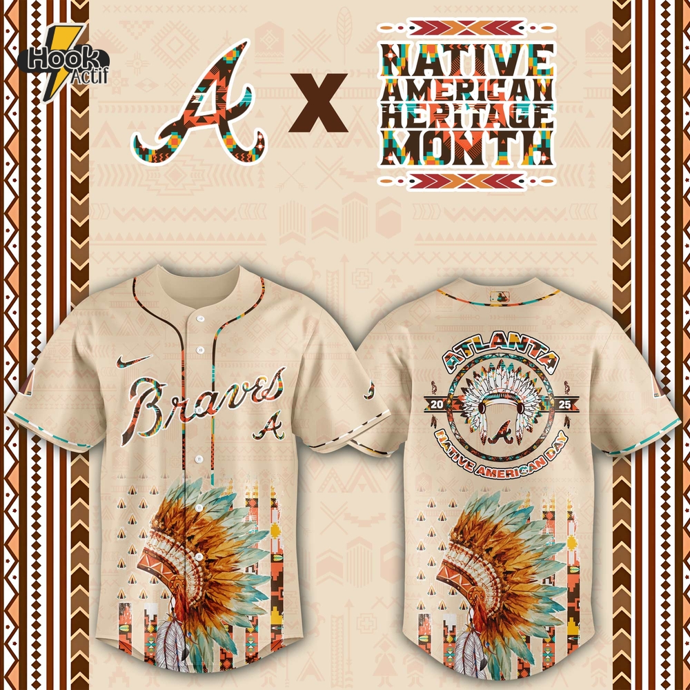 Atlanta Braves MLB Native American Day Jersey 2025 Atlanta Braves MLB Native American Day Jersey 2025