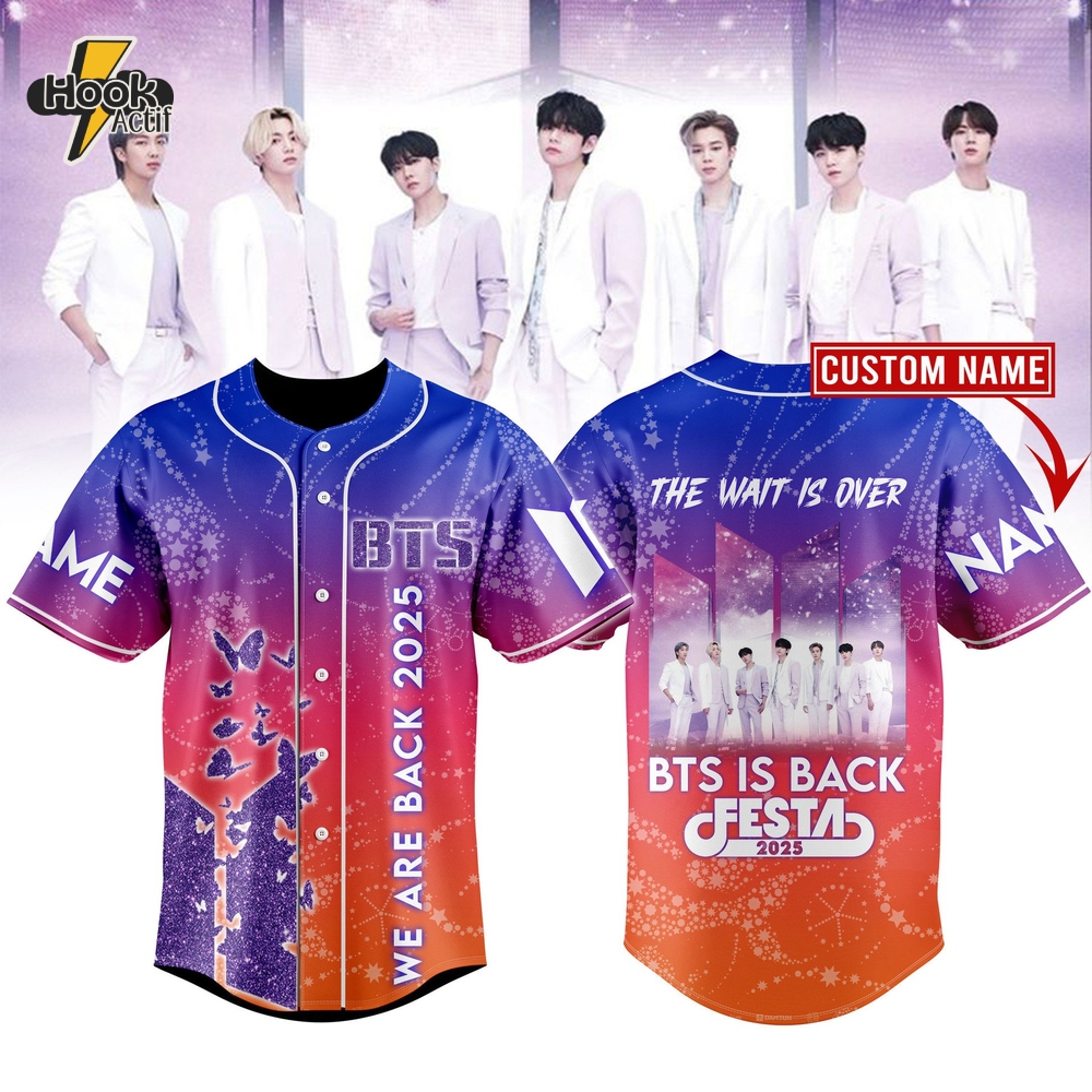 BTS Homecoming 12th Anniversary Festa Personalized Baseball Jersey BTS Homecoming 12th Anniversary Festa Personalized Baseball Jersey