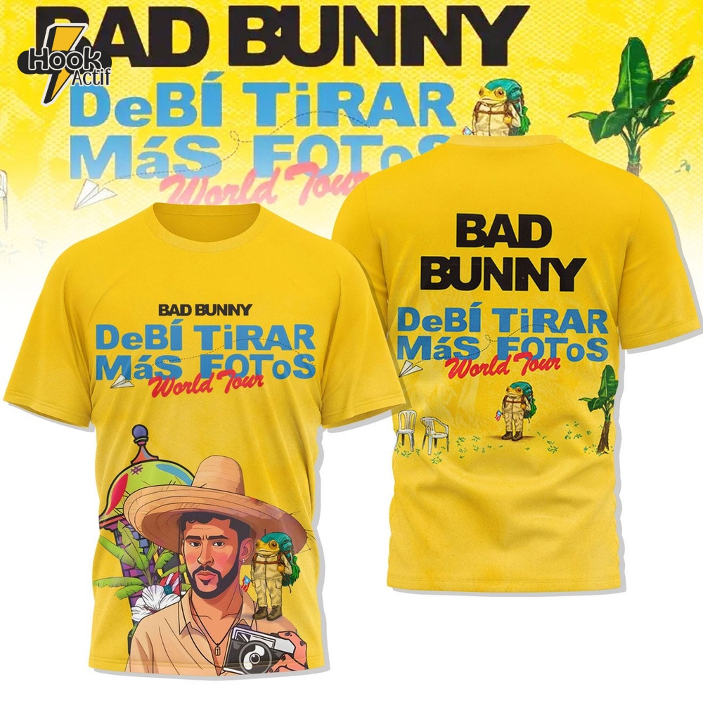 Bad Bunny Debió Tirar Más Fotos World Tour 2025 Shirt Bad Bunny Debió Tirar Más Fotos World Tour 2025 Shirt