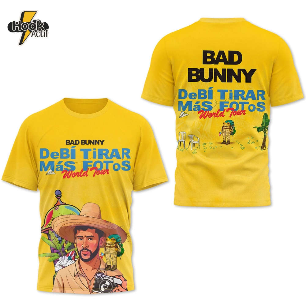 Bad Bunny Debió Tirar Más Fotos World Tour 2025 Shirt Bad Bunny Debió Tirar Más Fotos World Tour 2025 Shirt