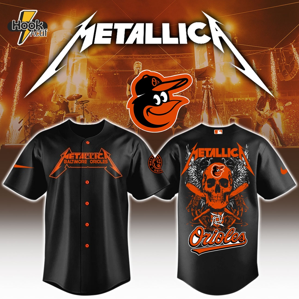 Baltimore Orioles MLB x Metallica Jersey Limited Edition Baltimore Orioles MLB x Metallica Jersey Limited Edition