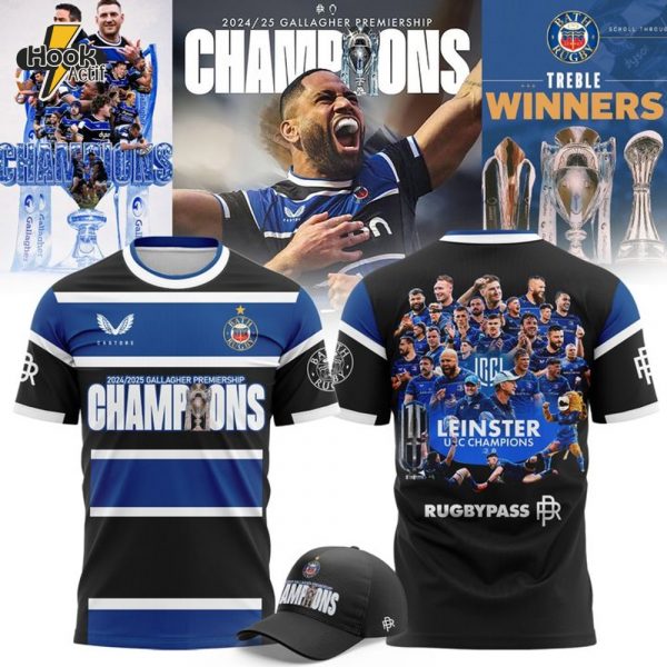 Bath Rugby Premiership Champions 2025 Treble Winner Shirt - Limited Edition