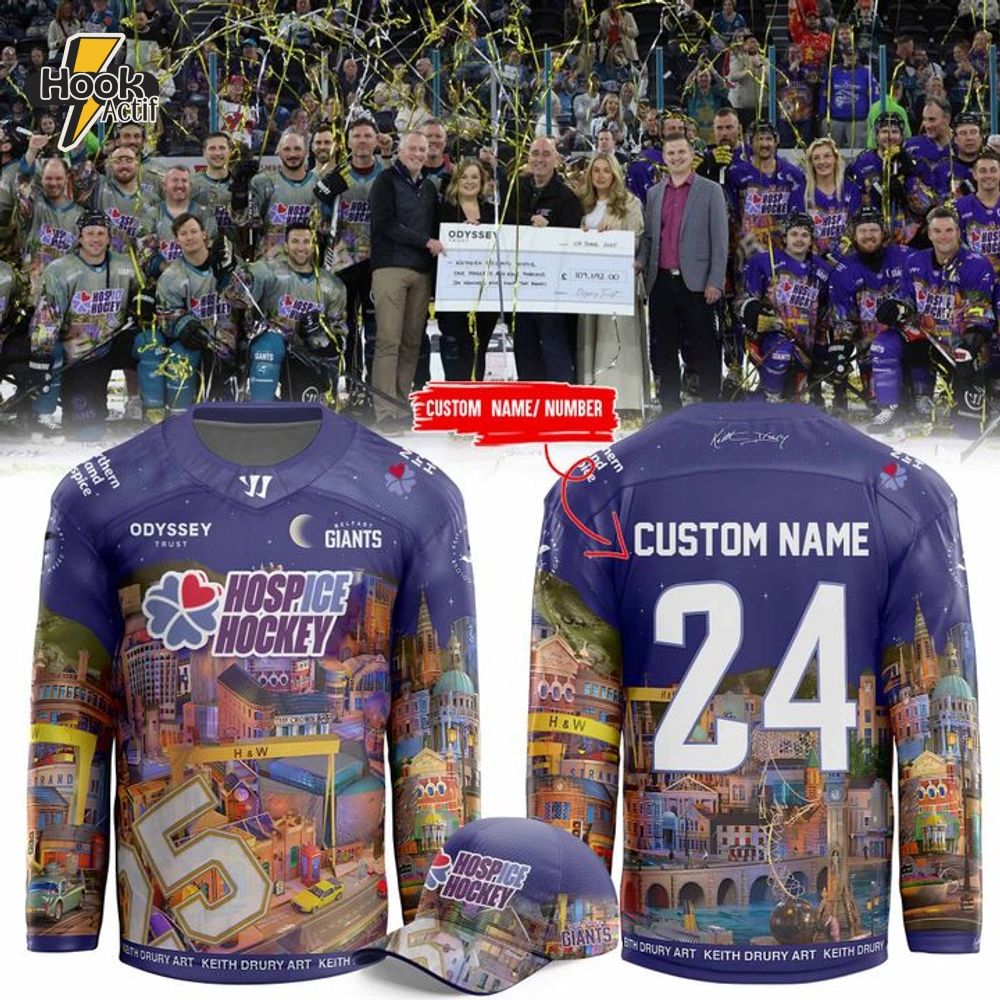 Belfast Giants Northern Ireland ChildrenâÂÂs Hospice Special Jersey 2025 Belfast Giants Northern Ireland ChildrenâÂÂs Hospice Special Jersey 2025