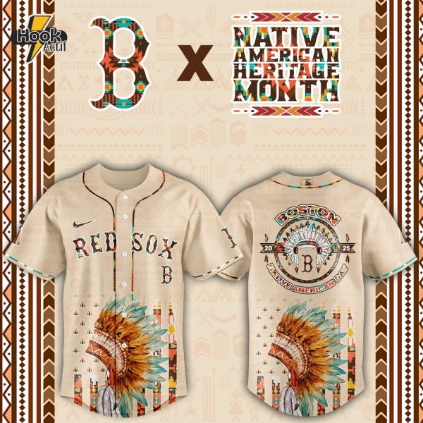 Boston Red Sox MLB Native American Day Jersey 2025