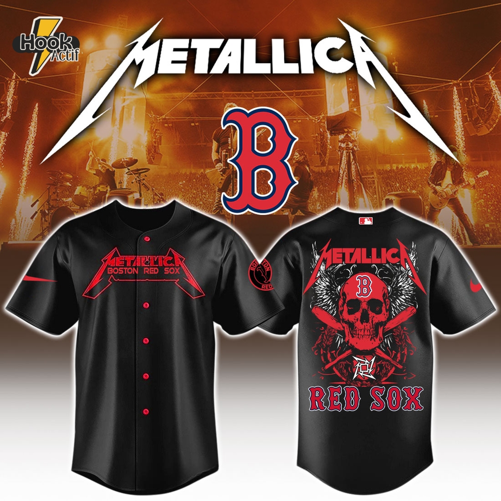 Boston Red Sox MLB x Metallica Jersey Limited Edition Boston Red Sox MLB x Metallica Jersey Limited Edition