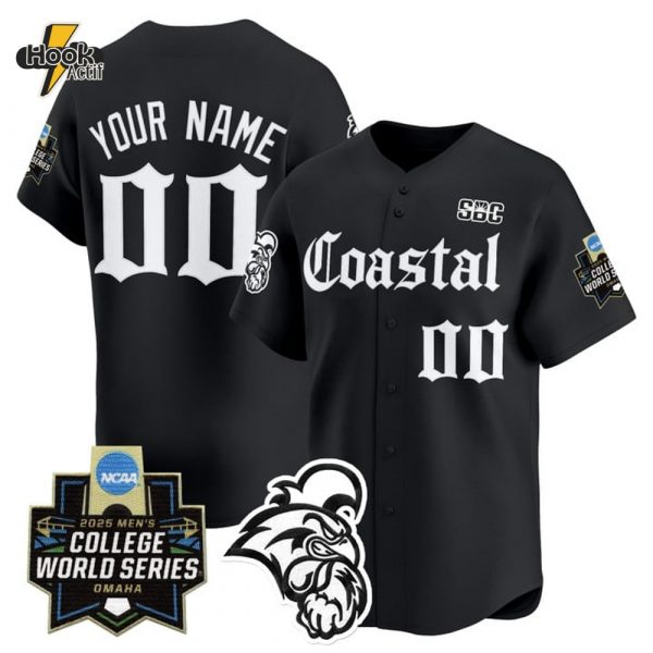 Carolina Chanticleers 2025 World Series 'Gothic Coastline Edition' Special Black Baseball Jersey