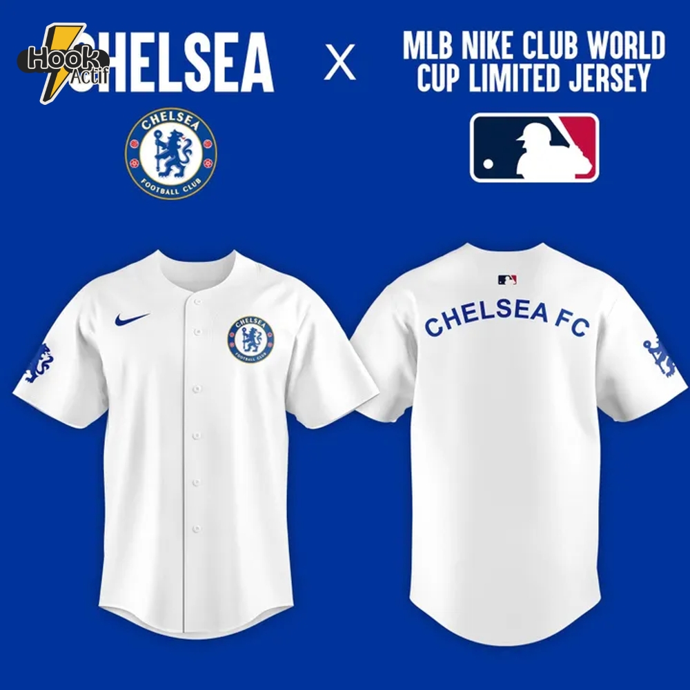 Chelsea FC x MLB Club World Cup Special Baseball Jersey Chelsea FC x MLB Club World Cup Special Baseball Jersey