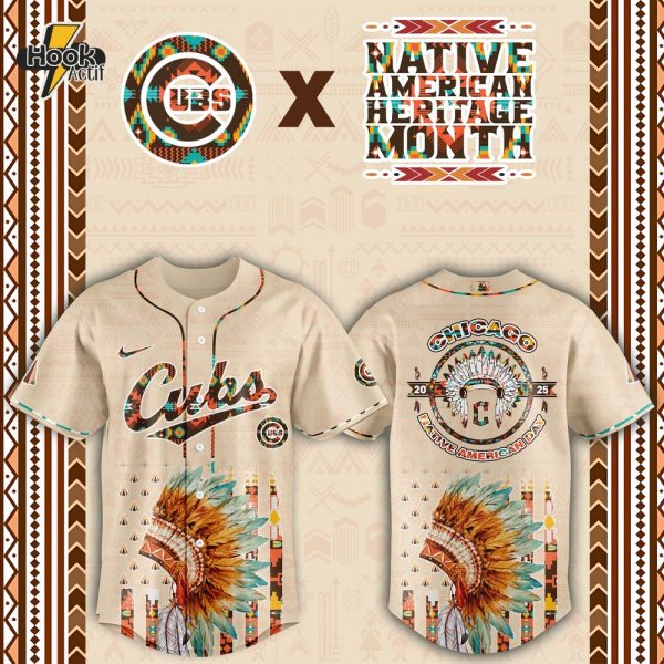 Chicago Cubs MLB Native American Day Jersey 2025