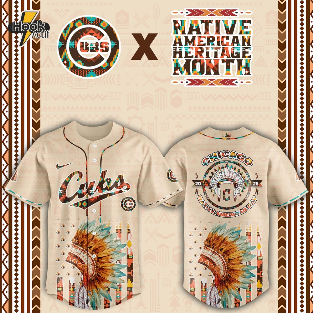 Chicago Cubs MLB Native American Day Jersey 2025 Chicago Cubs MLB Native American Day Jersey 2025