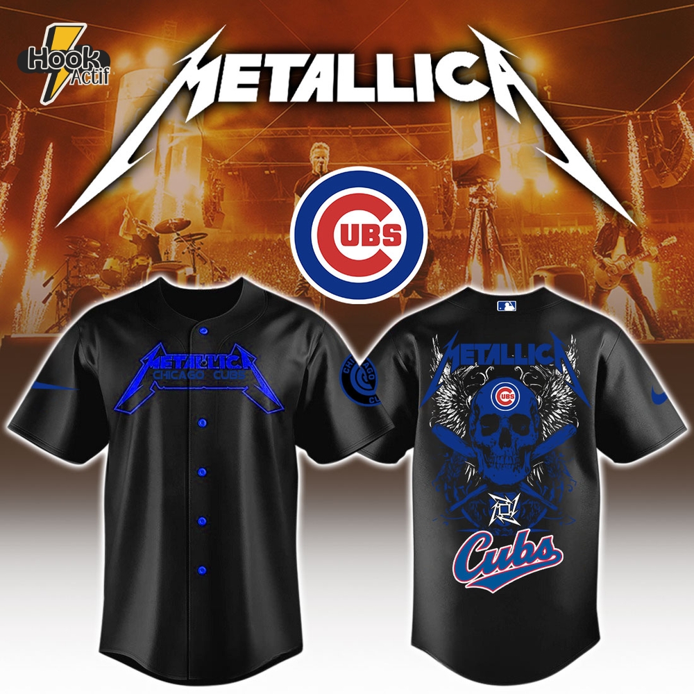Chicago Cubs MLB x Metallica Jersey Limited Edition Chicago Cubs MLB x Metallica Jersey Limited Edition