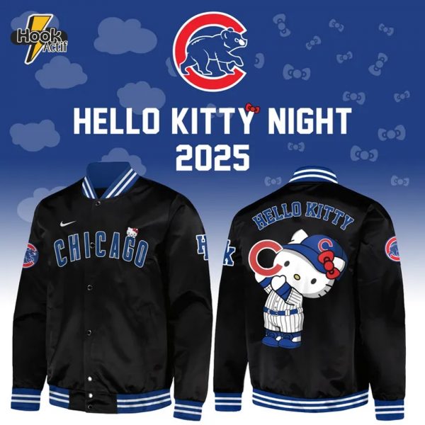 Chicago Cubs x Hello Kitty Night 2025 Special Bomber Jacket