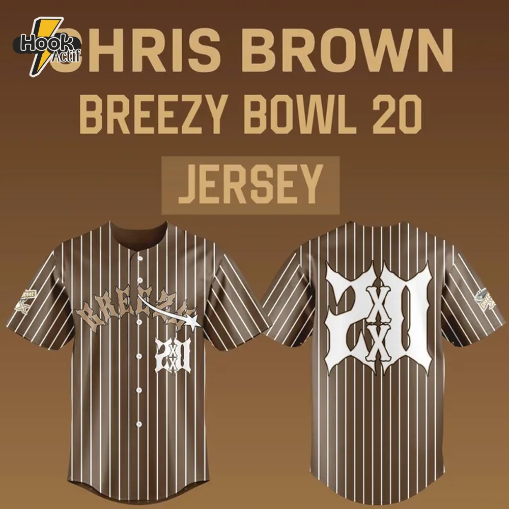 Chris Brown - Breezy Bowl 20 Baseball Jersey Chris Brown - Breezy Bowl 20 Baseball Jersey