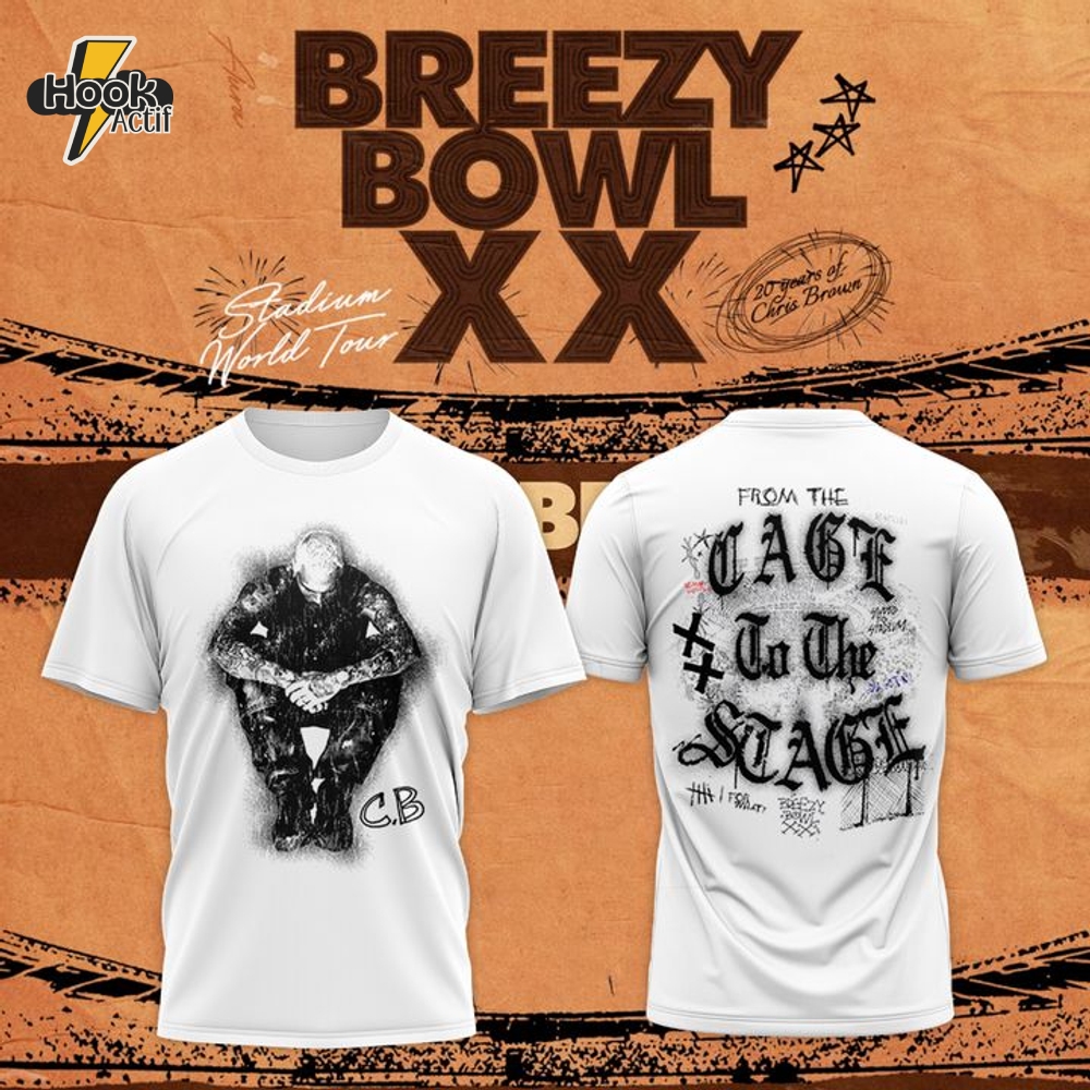 Chris Brown "Cage To The Stage" Tee Chris Brown "Cage To The Stage" Tee