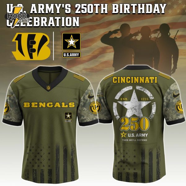 Cincinnati Bengals NFL x U.S. Army 250th Birthday Celebration Jersey