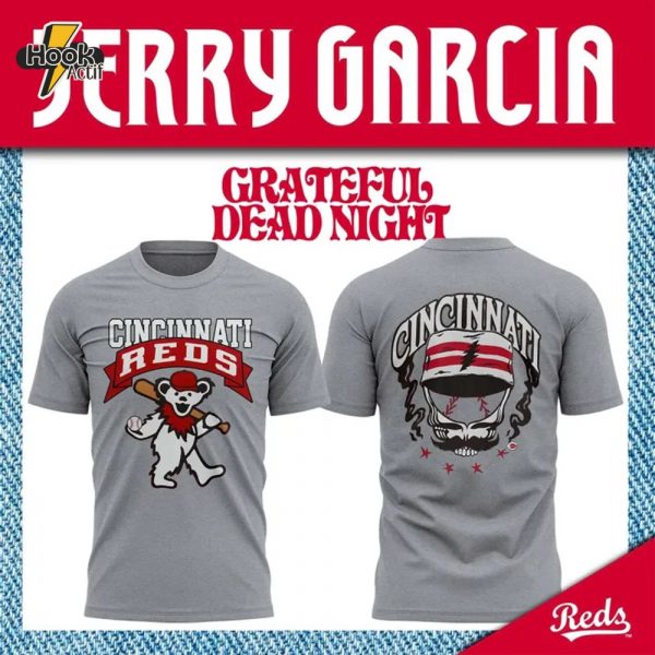 Cincinnati Reds x Grateful Dead Night Special Gray Tee