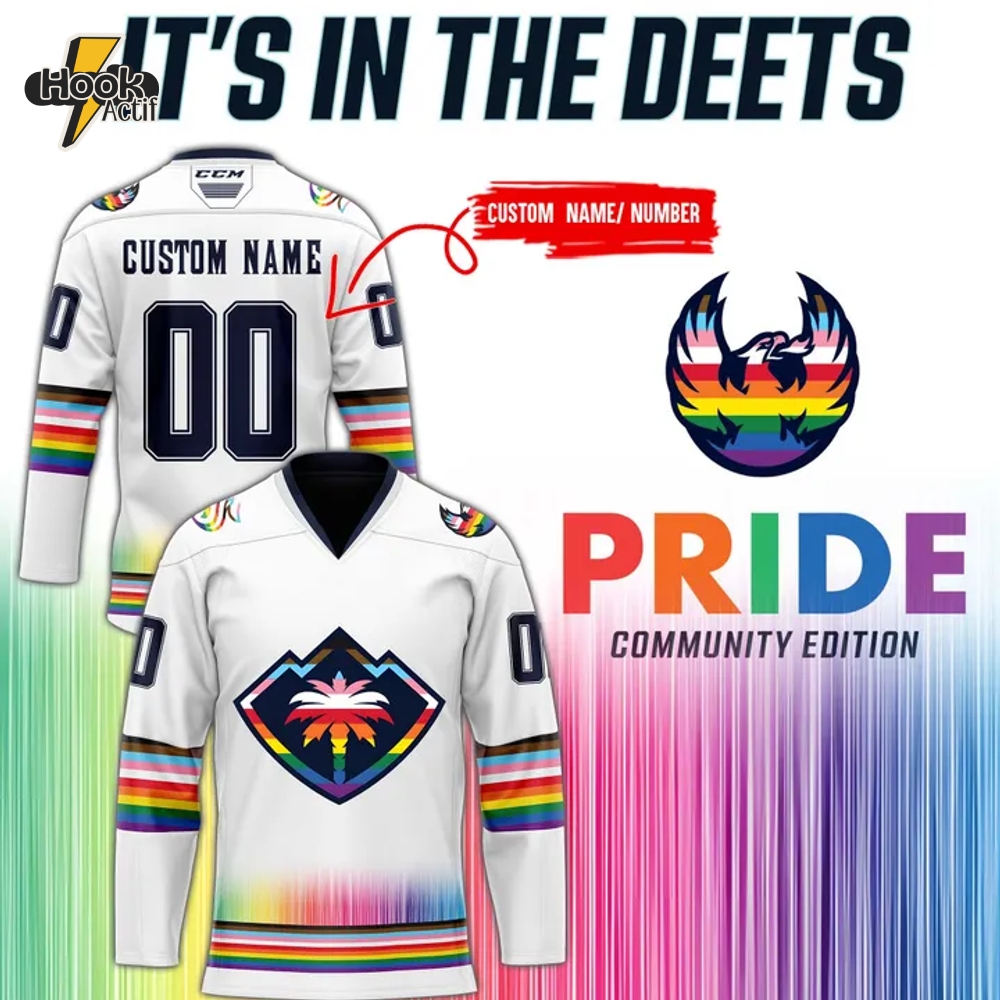 Coachella Valley Firebirds Pride Community Edition 2025 Hockey Jersey Coachella Valley Firebirds Pride Community Edition 2025 Hockey Jersey