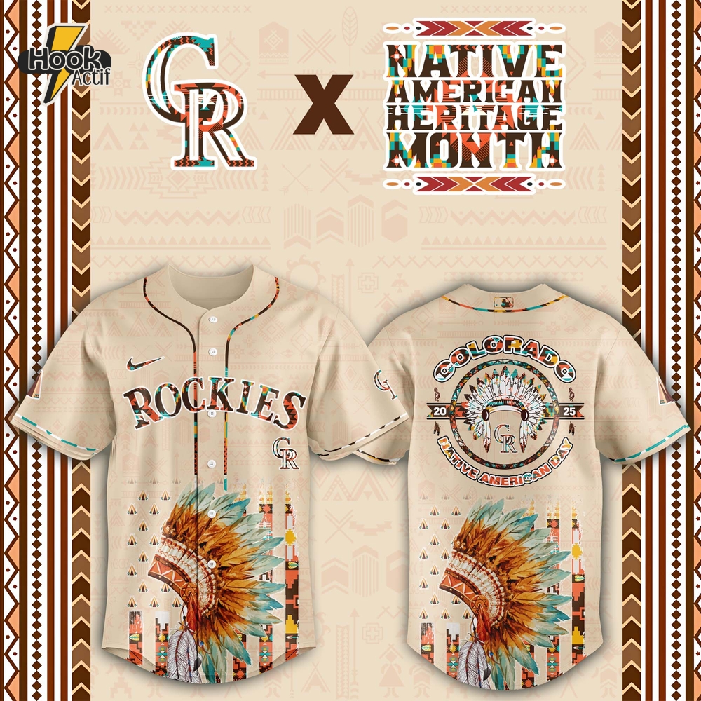 Colorado Rockies MLB Native American Day Jersey 2025 Colorado Rockies MLB Native American Day Jersey 2025