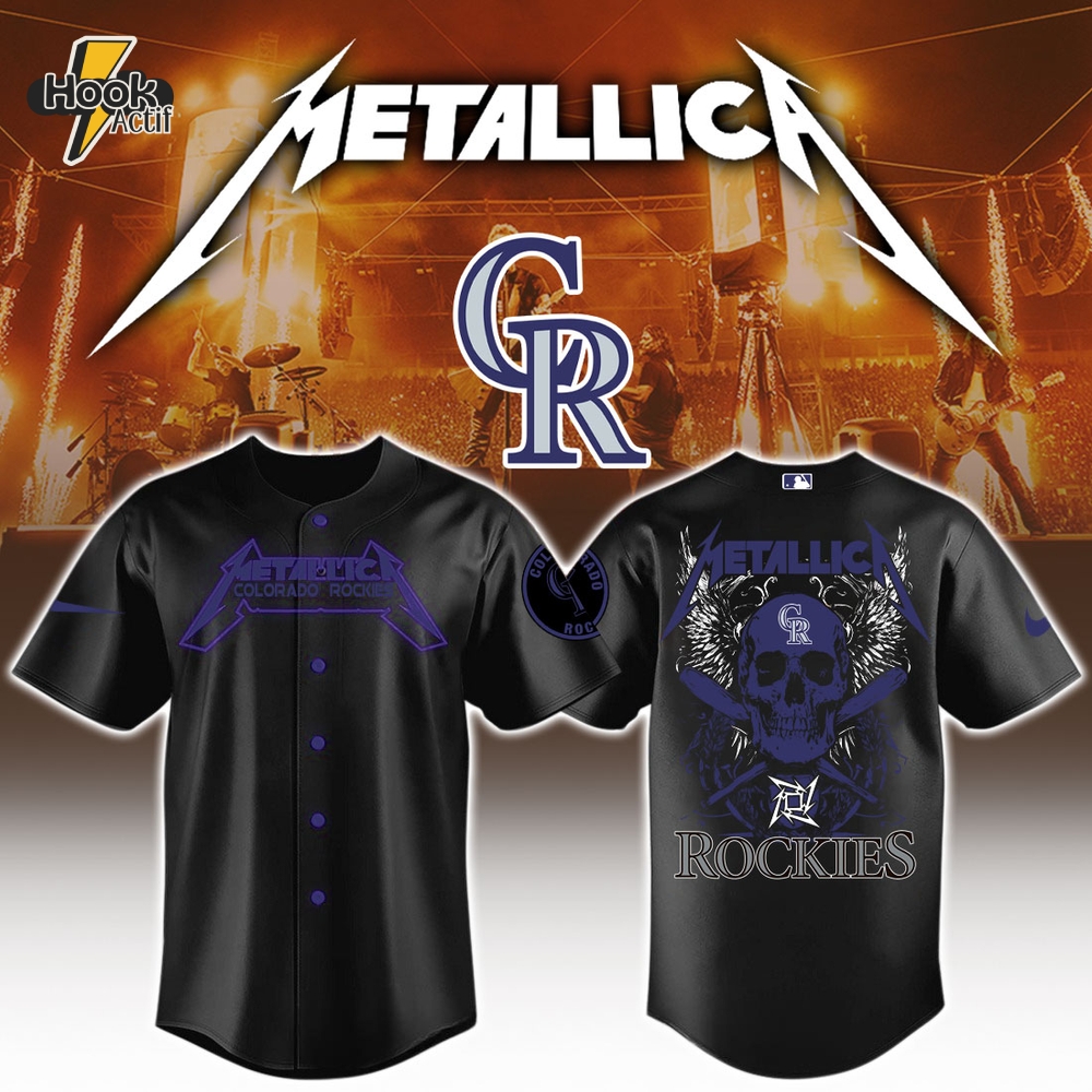 Colorado Rockies MLB x Metallica Jersey Limited Edition Colorado Rockies MLB x Metallica Jersey Limited Edition