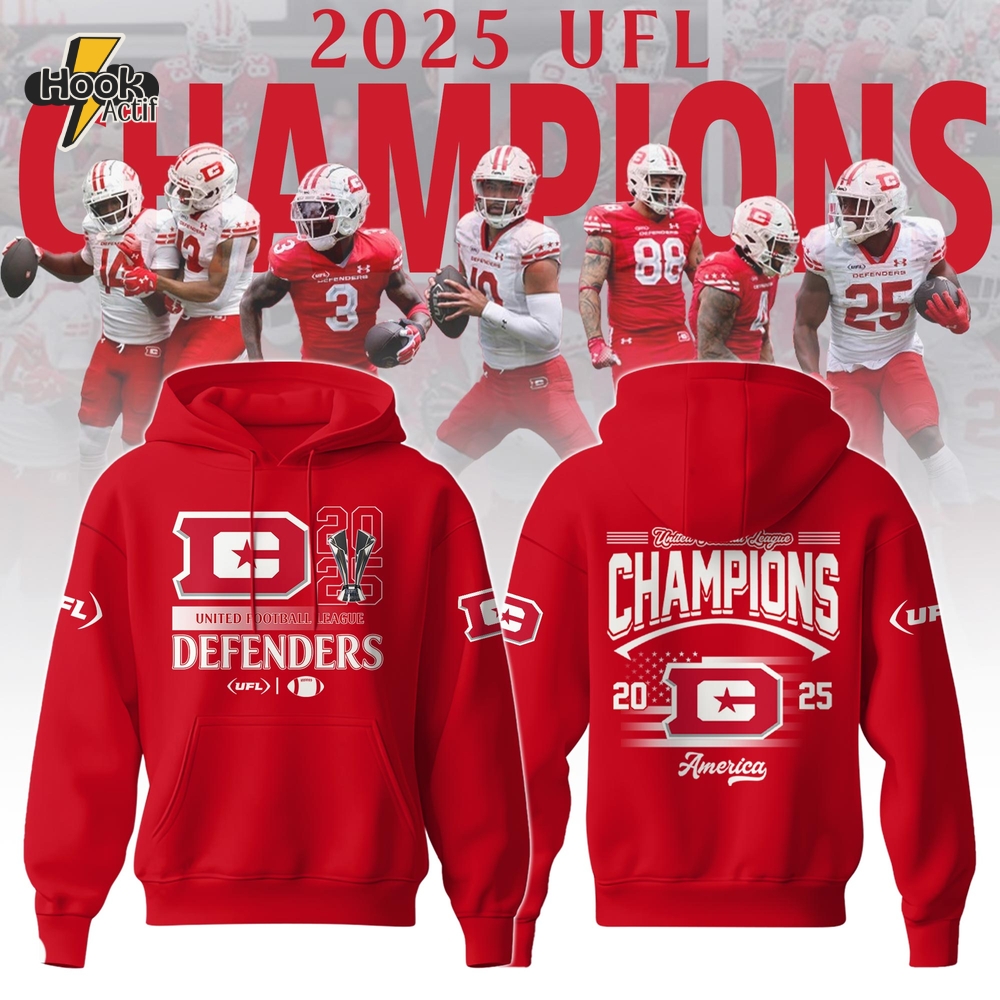 DC Defenders 2025 United Football League Special Hoodie DC Defenders 2025 United Football League Special Hoodie