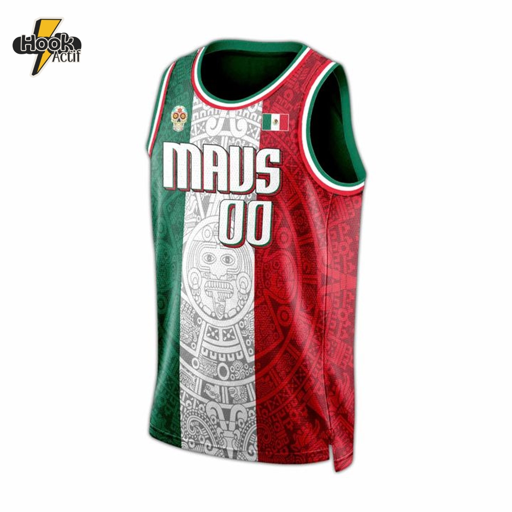Dallas Mavericks x Mexico City Game 2025 Flag Basketball Jersey Dallas Mavericks x Mexico City Game 2025 Flag Basketball Jersey