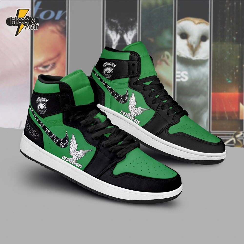 Deftones Green Air Jordan 1 Sneaker - Limited Edition Deftones Green Air Jordan 1 Sneaker - Limited Edition