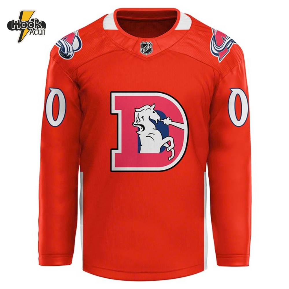 Denver Broncos x Colorado Avalanche 2025 New Hockey Jersey Denver Broncos x Colorado Avalanche 2025 New Hockey Jersey