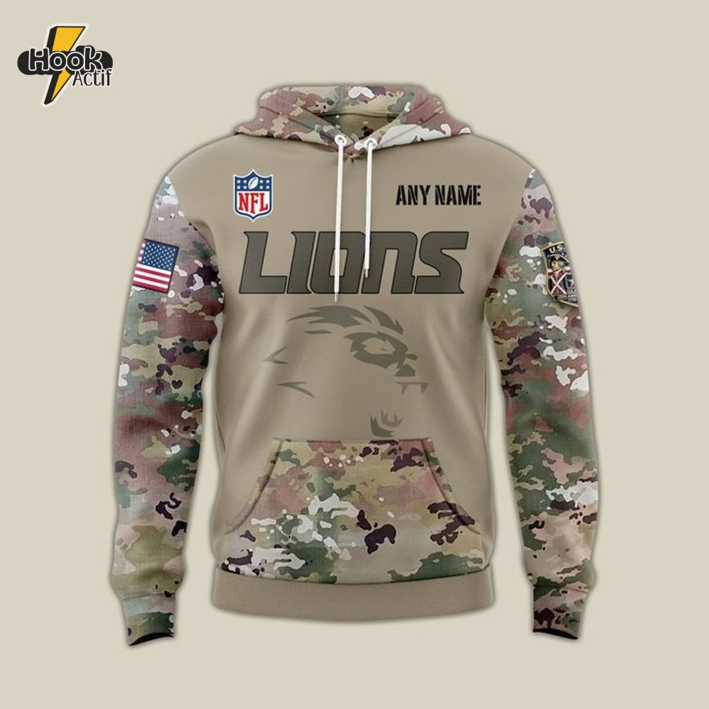 Detroit Lions x 250 years America x Flag Day Special Camo Hoodie Detroit Lions x 250 years America x Flag Day Special Camo Hoodie
