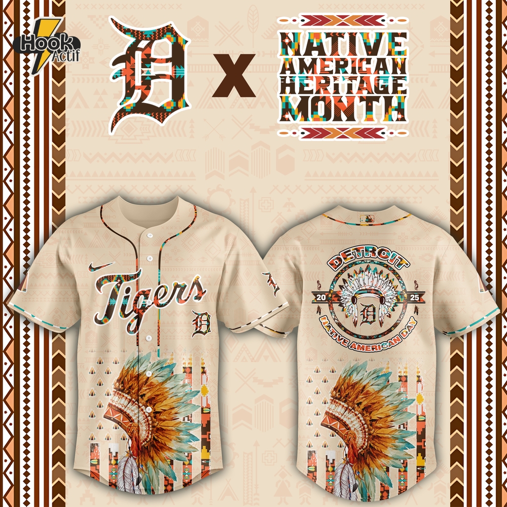 Detroit Tigers MLB Native American Day Jersey 2025 Detroit Tigers MLB Native American Day Jersey 2025