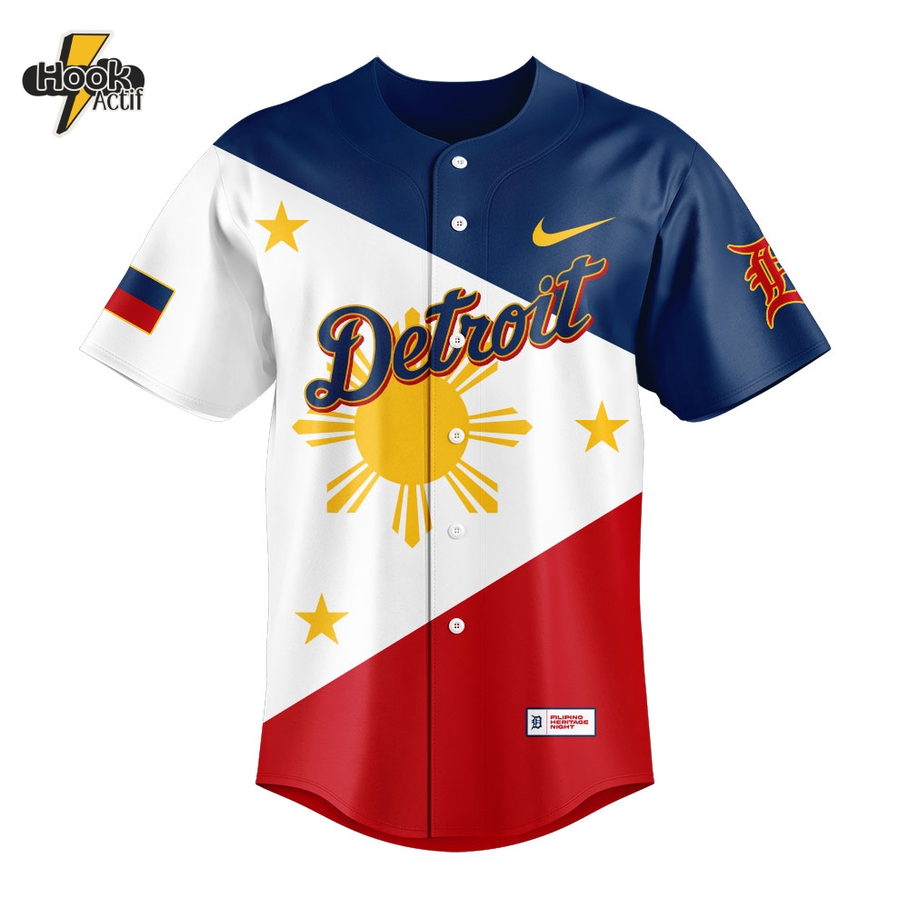 Detroit Tigers x Celebrating Filipino Heritage Night Jersey Detroit Tigers x Celebrating Filipino Heritage Night Jersey