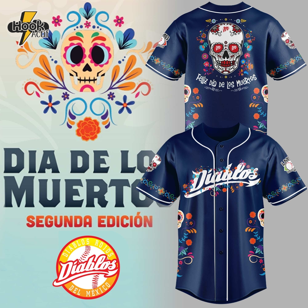 Diablos Rojos del México x Día de los Muertos 2025 Jersey Diablos Rojos del México x Día de los Muertos 2025 Jersey