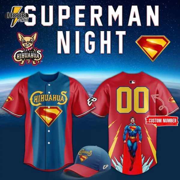 El Paso Chihuahuas x Superman 2025 Custom Jersey