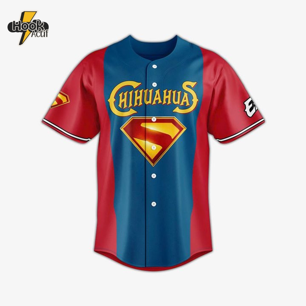 El Paso Chihuahuas x Superman 2025 Custom Jersey El Paso Chihuahuas x Superman 2025 Custom Jersey