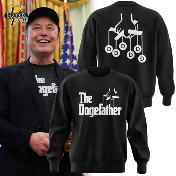 Elon Musk The Dogefather Special Black Sweatshirt